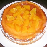 フレッシュオレンジのチーズケーキ